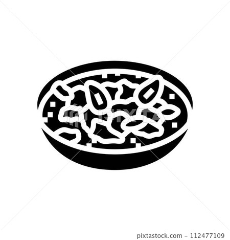 panang curry thai cuisine glyph icon vector illustration panang curry thai cuisine glyph icon vector illustration 112477109