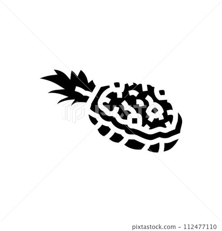 pineapple fried rice thai cuisine glyph icon vector illustration pineapple fried rice thai cuisine glyph icon vector illustration 112477110