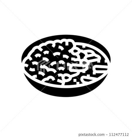 massaman curry thai cuisine glyph icon vector illustration massaman curry thai cuisine glyph icon vector illustration 112477112