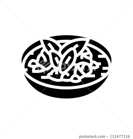 green curry thai cuisine glyph icon vector illustration green curry thai cuisine glyph icon vector illustration 112477126