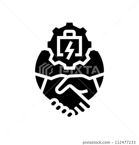 stakeholder collaboration glyph icon vector illustration stakeholder collaboration glyph icon vector illustration 112477233