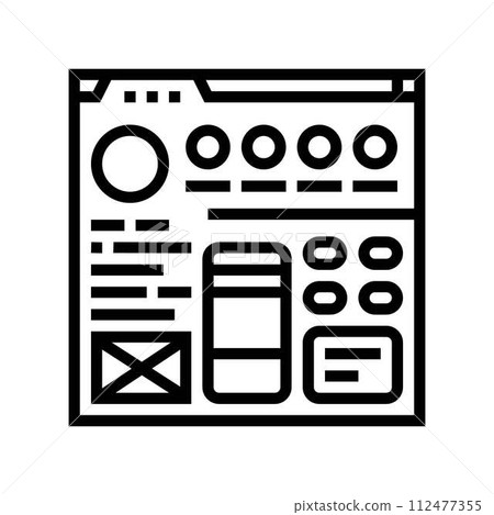 style guide ux ui design line icon vector illustration style guide ux ui design line icon vector illustration 112477355