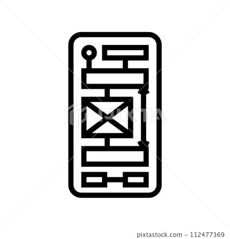 white space ux ui design line icon vector illustration white space ux ui design line icon vector illustration 112477369