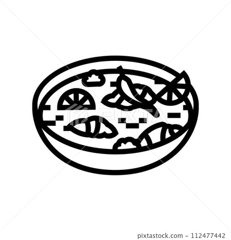 tom kha gai thai cuisine line icon vector illustration tom kha gai thai cuisine line icon vector illustration 112477442