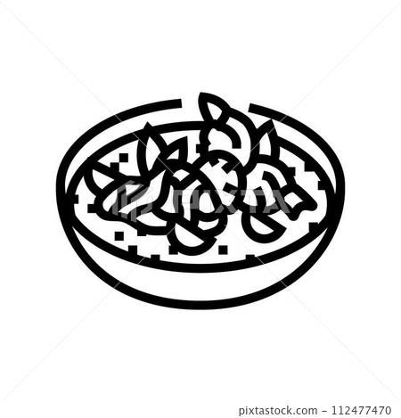 tom yum soup thai cuisine line icon vector illustration tom yum soup thai cuisine line icon vector illustration 112477470
