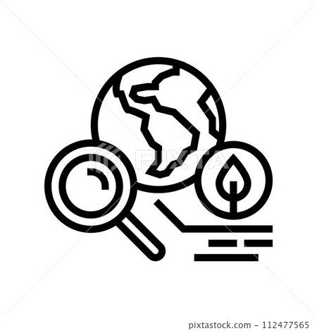 environmental impact assessments line icon vector illustration 112477565