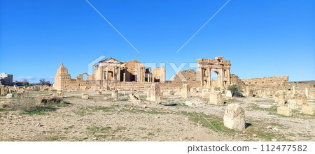 The Capitol Temples Capitolium, Roman ruins of Sbeitla, Sufetula, 2024 The Capitol Temples Capitolium, Roman ruins of Sbeitla, Sufetula, 2024 112477582