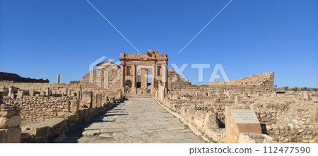 The Capitol Temples Capitolium, Roman ruins of Sbeitla, Sufetula, 2024 112477590