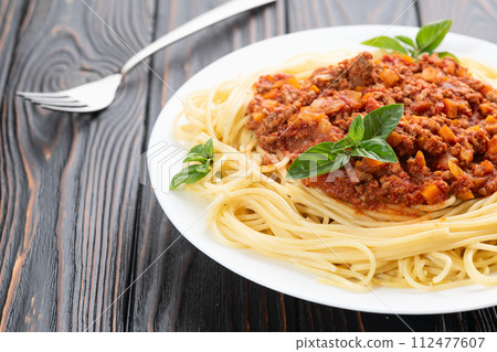 Traditional Italian pasta bolognese Traditional Italian pasta bolognese 112477607