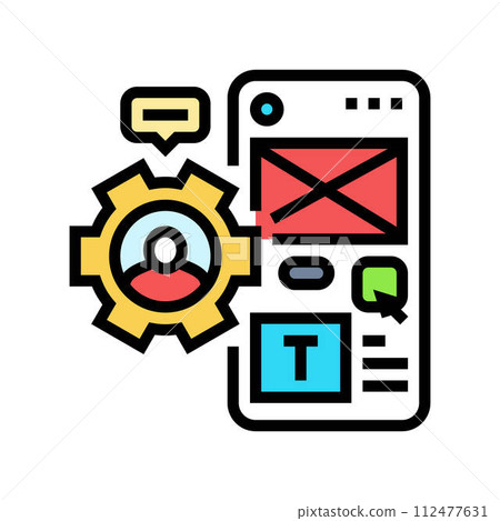 user centered design ucd color icon vector illustration user centered design ucd color icon vector illustration 112477631