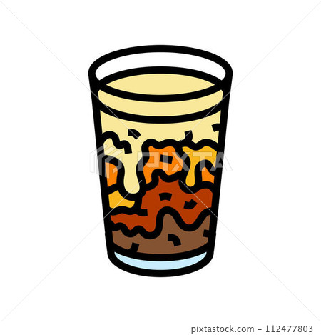 thai iced tea cuisine color icon vector illustration thai iced tea cuisine color icon vector illustration 112477803