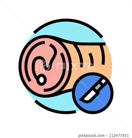 myringotomy surgery color icon vector illustration myringotomy surgery color icon vector illustration 112477831