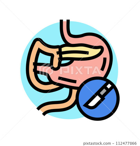 whipple procedure surgery color icon vector illustration whipple procedure surgery color icon vector illustration 112477866