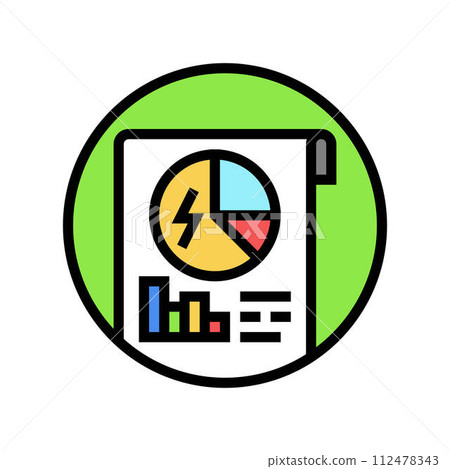 energy audits color icon vector illustration energy audits color icon vector illustration 112478343