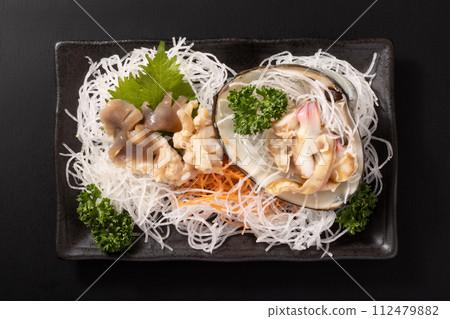 Surf clam sashimi Surf clam sashimi 112479882