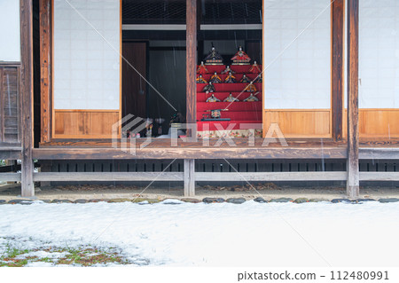 女兒節和雪景 112480991