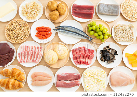 Foods with various nutrients Foods with various nutrients 112482270