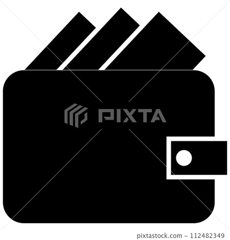 E-Wallet icon. Digital wallet sign. wallet symbol. flat style. 112482349