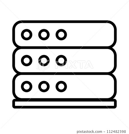 Simple server icon. Rental Server. vector. 112482398