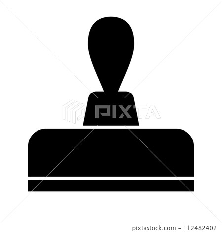 Stamp silhouette icon. vector. 112482402