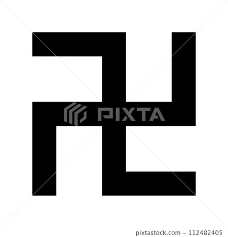 Simple swastika icon. vector. 112482405