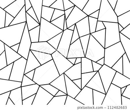 Background illustration of an ice cracking pattern with black lines on a white background 112482683