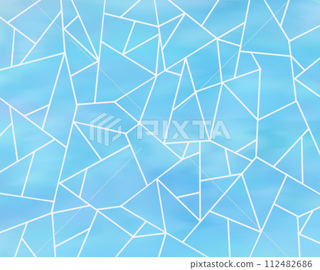 Background illustration of ice cracking pattern (light blue) 112482686