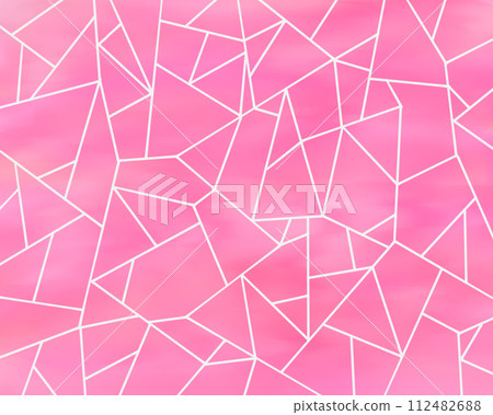 Background illustration of ice cracking pattern (pink) 112482688