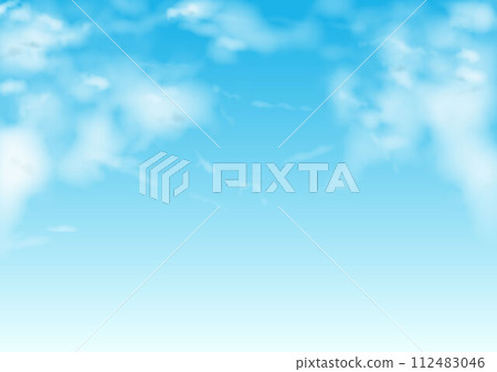 Illustration background of blue sky and clouds 112483046