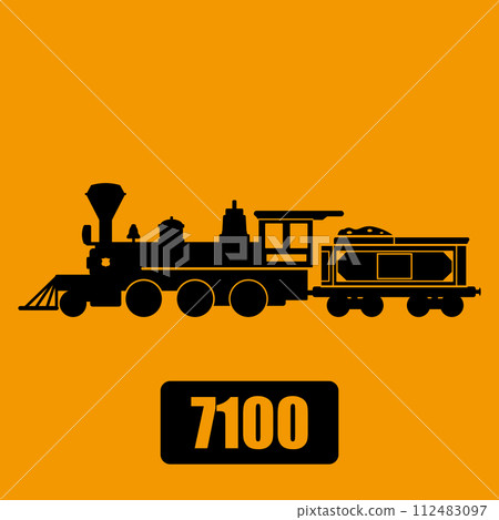 彩色背景的 SL 7100 鏤空插圖 112483097