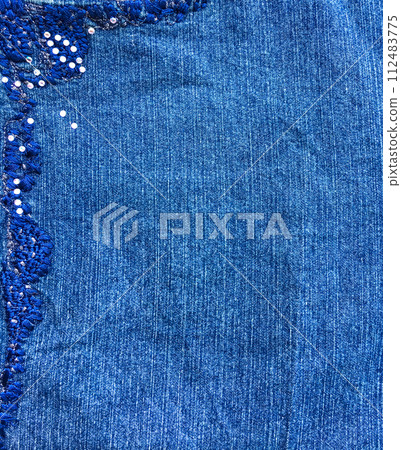 blue jeans background with torn texture blue jeans background with torn texture 112483775