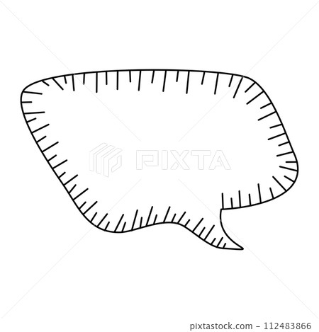 Retro empty comic speech bubbles with black halftone shadows. 112483866