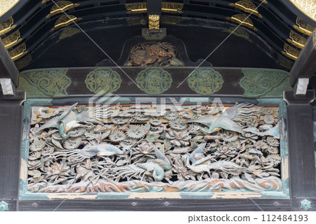 二條城、二之丸禦殿、車棚、亂馬鏤空鳥雕 112484193