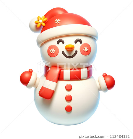 3d snowman 112484321