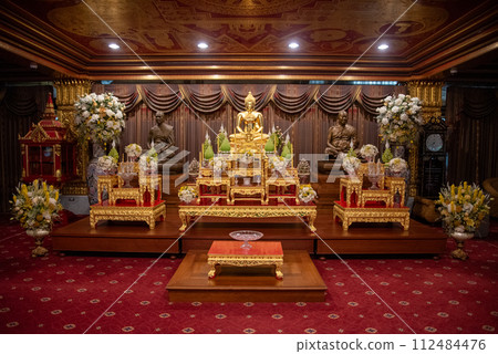 Very beautiful scenery of Wat Pak Nam in Bangkok Very beautiful scenery of Wat Pak Nam in Bangkok 112484476