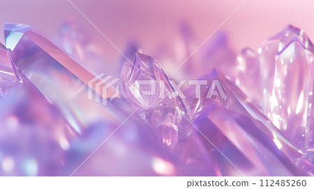 閃閃發光的晶體抽象背景,發出各種火花(紫色) 閃閃發光的晶體抽象背景,發出各種火花(紫色) 112485260