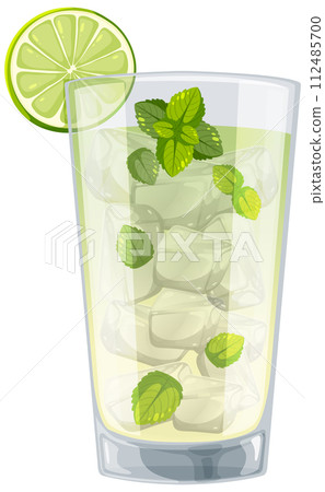 Refreshing Mint Mojito Illustration Refreshing Mint Mojito Illustration 112485700