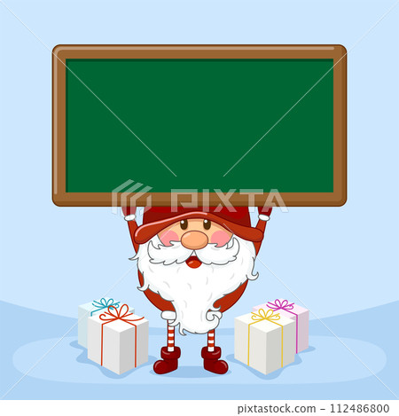 Cute Christmas Gnome Holding Board Cute Christmas Gnome Holding Board 112486800