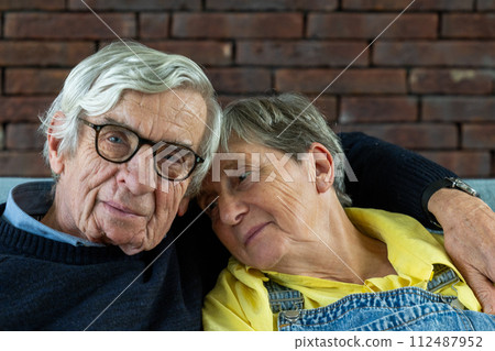 Senior Couple Relaxed and Close Together Senior Couple Relaxed and Close Together 112487952
