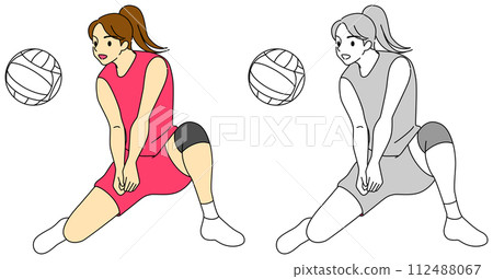 排球選手插畫集(女) 排球選手插畫集(女) 112488067