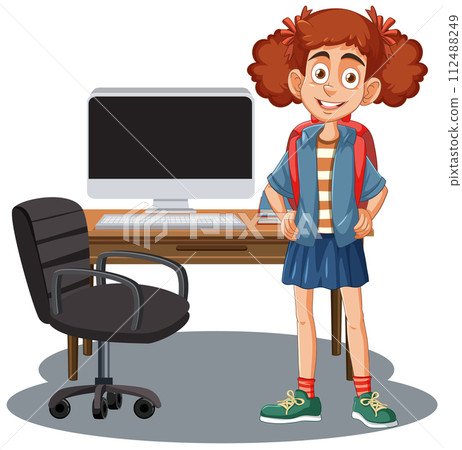 Happy Student Ready for School Happy Student Ready for School 112488249