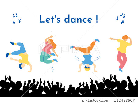 People enjoying the dance and the audience 112488607