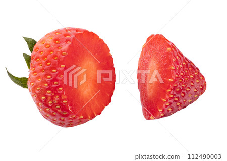 Fresh strawberry isolated on a white background 112490003