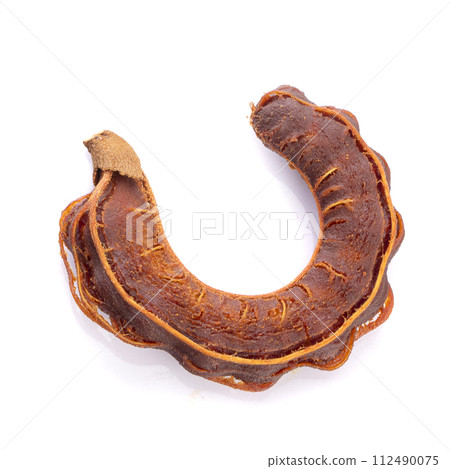 sweet tamarind isolated on a white background 112490075
