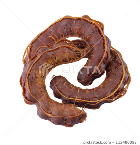 sweet tamarind isolated on a white background 112490082