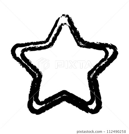 Star grunge frame border hand drawn vector shape icon for decorative vintage doodle element for design in vector illustration Star grunge frame border hand drawn vector shape icon for decorative vintage doodle element for design in vector illustration 112490258