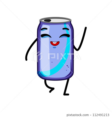 mascot soda can character cartoon vector illustration mascot soda can character cartoon vector illustration 112491213