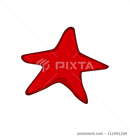fish sea star cartoon vector illustration 112491284