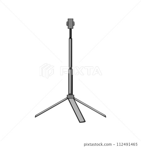holder phone tripod cartoon vector illustration 112491465