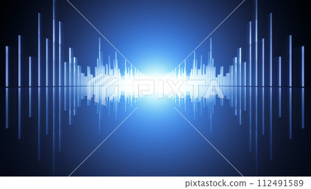 Glass sound waves 112491589